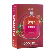 Одноразовая электронная сигарета Fumo Bravo Cranberry Raspberry (Клюква малина) 4000 затяжек