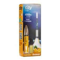 Одноразовая Электронная сигарета City Rocket Delta Pineapple (Ананас) 4000 затяжек