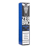 Одноразовая электронная сигарета Zebbro Blue Razz Ice (Ежевика) 1700 затяжек