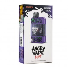 Электронная pod система Brusko Angry Vape Fury 650 mAh Purple (Фиолетовый)