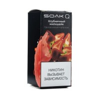 МК Упаковка сменных картриджей Soak Q Клубничный Милкшейк 4, 8 мл 2% (Предзаправленный картридж) (В упаковке 1 шт)