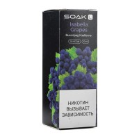 Жидкость SOAK L Isabella Grapes (Виноград Изабелла) 2% 30 мл PG 50 | VG 50