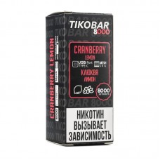 Одноразовая Электронная Сигарета TIKOBAR Cranberry Lemon 8000 Затяжек