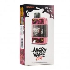 Электронная pod система Brusko Angry Vape Fury 650 mAh Pink (Розовый)