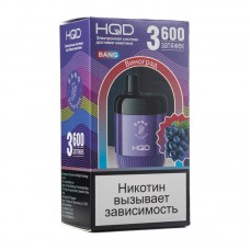 МК Одноразовая электронная сигарета HQD BANG Виноград 3600 затяжек