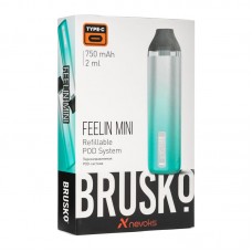 Электронная pod система Brusko Feelin Mini 750 mAh Бело бирюзовый