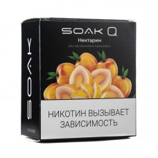 Упаковка сменных картриджей Soak Q Нектарин 4, 8 мл 2% (Предзаправленный картридж) (В упаковке 2 шт)