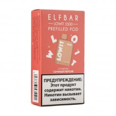 МК Электронная pod система Elfbar Lowit Сочный Персик (1 картридж) 5500 затяжек