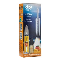 Одноразовая Электронная сигарета City Rocket Falcon Ice Mango (Ледяной Манго) 4000 затяжек