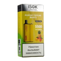 МК Одноразовая электронная сигарета Isok Boxx Ананас Персик Манго 5500 затяжек