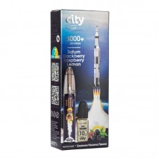 Одноразовая Электронная сигарета City Rocket Saturn Blackberry Raspberry Lemon (Ежевика малина лимон) 4000 затяжек