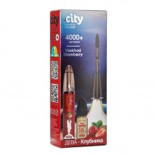 Одноразовая Электронная сигарета City Rocket Voskhod Strawberry (Клубника) 4000 затяжек