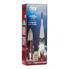 Одноразовая Электронная сигарета City Rocket Vanguard Ice Cola (Ледяная кола) 4000 затяжек