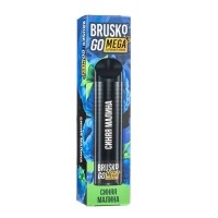 Одноразовая электронная сигарета Brusko GO Mega Синяя Малина 2200 затяжек