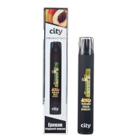 Одноразовая электронная сигарета City Subway Yerevan Peach Apricot (Ереван Ледяной персик) 900 затяжек