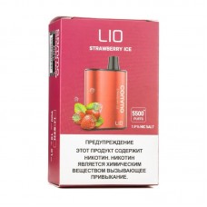 Одноразовая Электронная сигарета iJOY Lio Comma Strawberry ice (Клубника Лед) 5500 затяжек