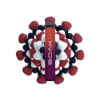 Одноразовая электронная сигарета SOAK Q Black Lychee (Черный Личи) 800 затяжек