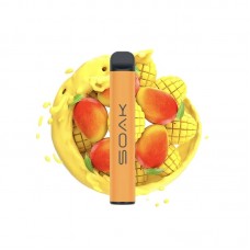 Одноразовая электронная сигарета SOAK Q True Mango (Манго) 800 затяжек