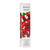 Одноразовая электронная сигарета SOAK X Sweet Cherry (Сладкая черешня) 1500 затяжек