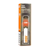 Одноразовая электронная сигарета Urbn Tobacco Табак с вишней 1500 затяжек 2%